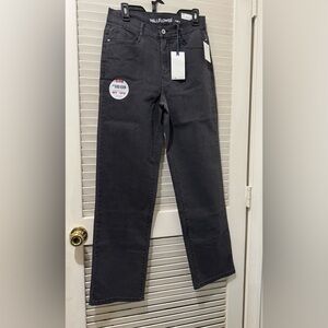 Wallflower Women’s Charcoal Denim Dad Fit Jeans NWT